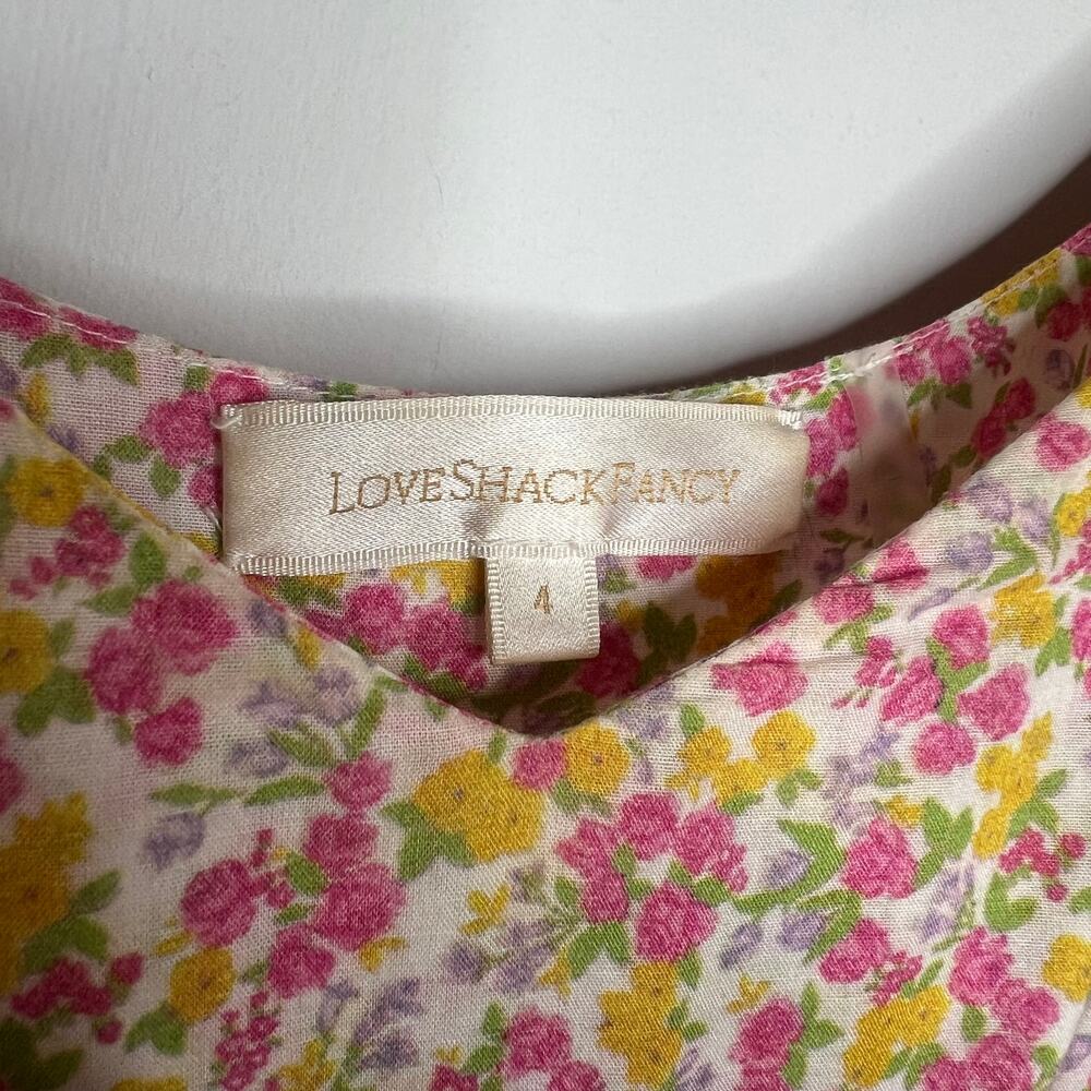 Love Shack Fancy Angie Floral Maxi Dress Size 4 - Picture 3 of 8